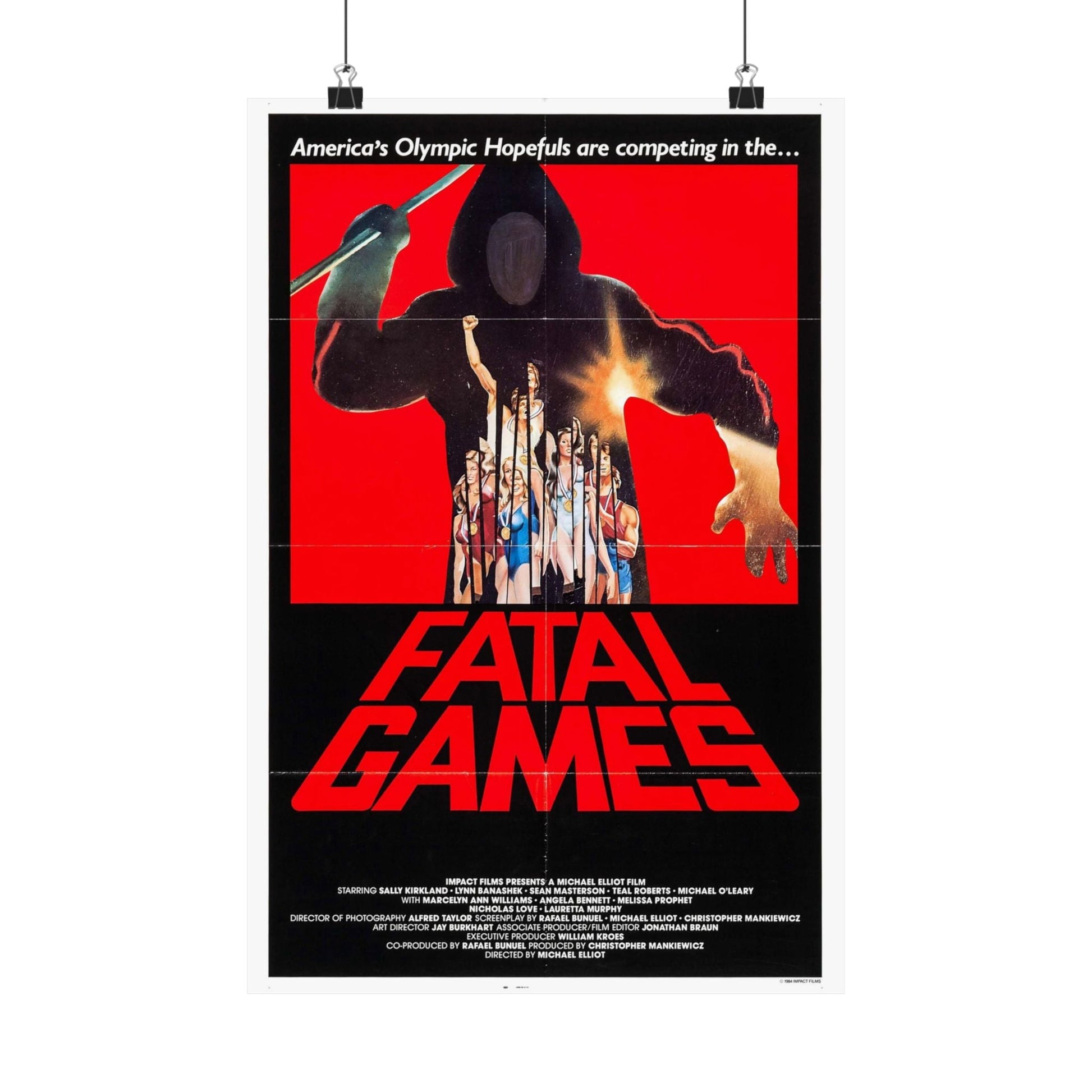 FATAL GAMES 1984 - Paper Movie Poster-12″ x 18″-The Sticker Space