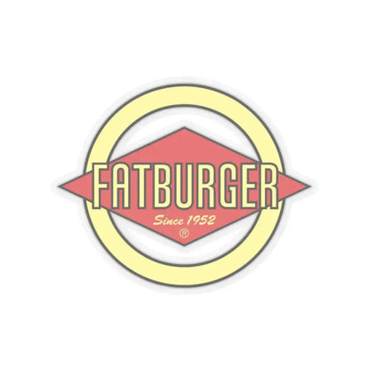 Fatburger Inc. (Logo) STICKER Vinyl Kiss-Cut Decal 2 Inch Transparent - The Sticker Space