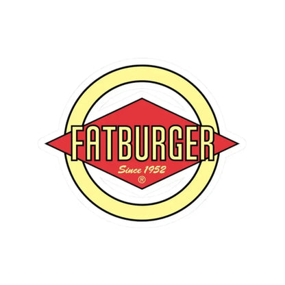 Fatburger Inc. (Logo) STICKER Vinyl Kiss-Cut Decal 2 Inch White - The Sticker Space