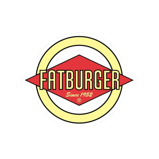 Fatburger Inc. (Logo) STICKER Vinyl Kiss-Cut Decal 2 Inch White - The Sticker Space