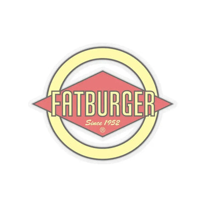 Fatburger Inc. (Logo) STICKER Vinyl Kiss-Cut Decal 4 Inch Transparent - The Sticker Space