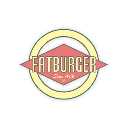 Fatburger Inc. (Logo) STICKER Vinyl Kiss-Cut Decal 6 Inch Transparent - The Sticker Space