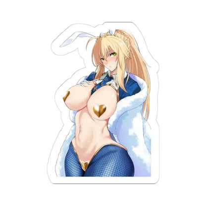 Fate Grand Order Artoria Pendragon Lancer 5 (Anime/Ecchi) STICKER Vinyl Kiss-Cut Decal 6 Inch White - The Sticker Space