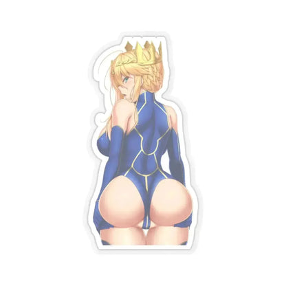 Fate Grand Order Artoria Pendragon Lancer 6 (Anime/Ecchi) STICKER Vinyl Kiss-Cut Decal 4 Inch Transparent - The Sticker Space