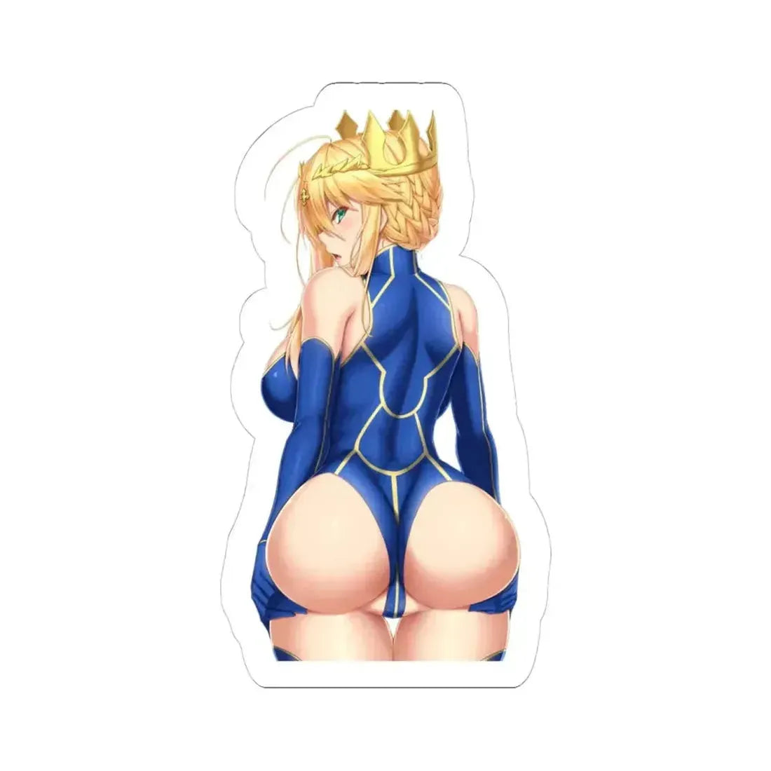 Fate Grand Order Artoria Pendragon Lancer 6 (Anime/Ecchi) STICKER Vinyl Kiss-Cut Decal 4 Inch White - The Sticker Space