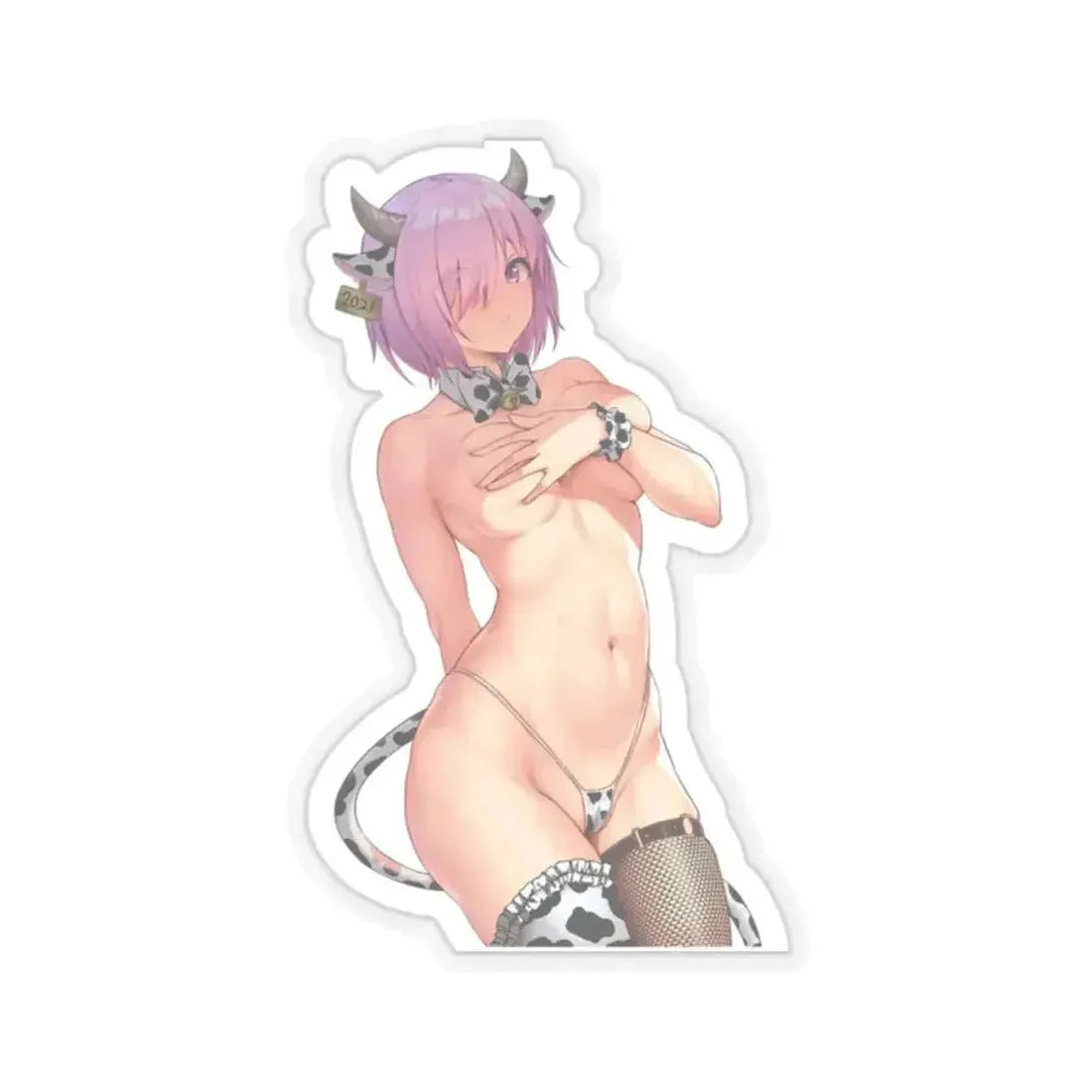 Fate Grand Order Mash Kyrielight Shielder 1 (Anime/Ecchi) STICKER Vinyl Kiss-Cut Decal 2 Inch Transparent - The Sticker Space