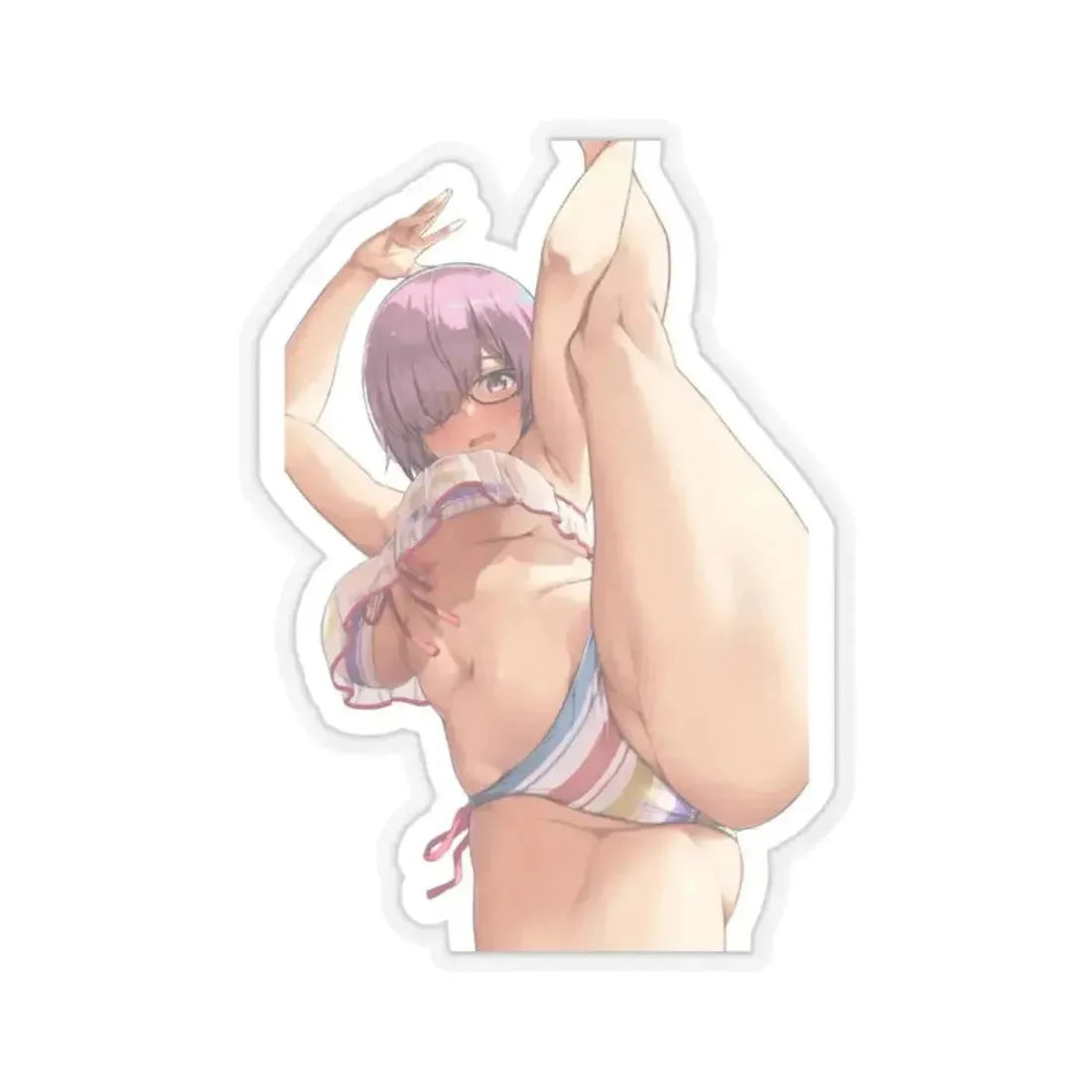 Fate Grand Order Mash Kyrielight Shielder 6 (Anime/Ecchi) STICKER Vinyl Kiss-Cut Decal 2 Inch Transparent - The Sticker Space