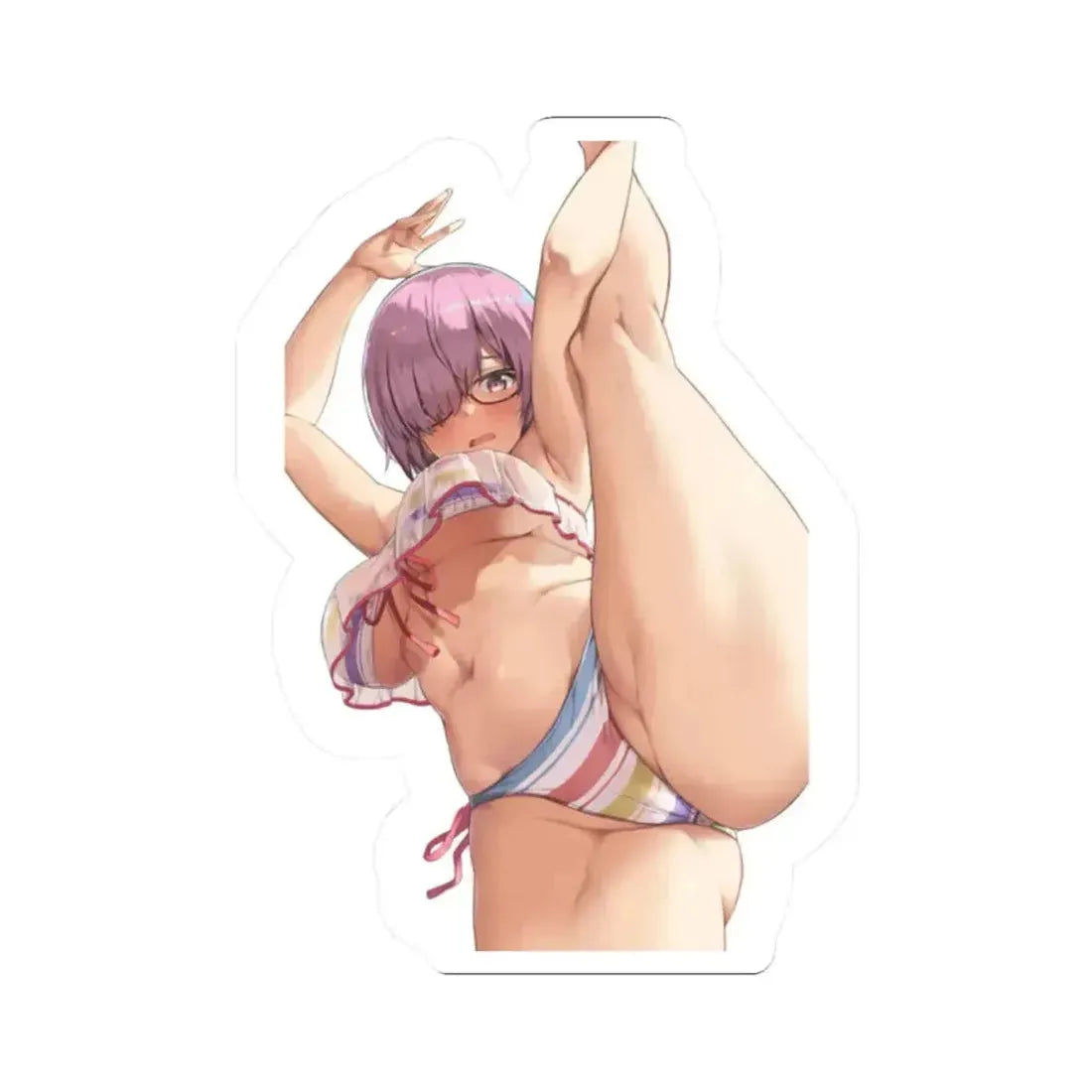 Fate Grand Order Mash Kyrielight Shielder 6 (Anime/Ecchi) STICKER Vinyl Kiss-Cut Decal 2 Inch White - The Sticker Space