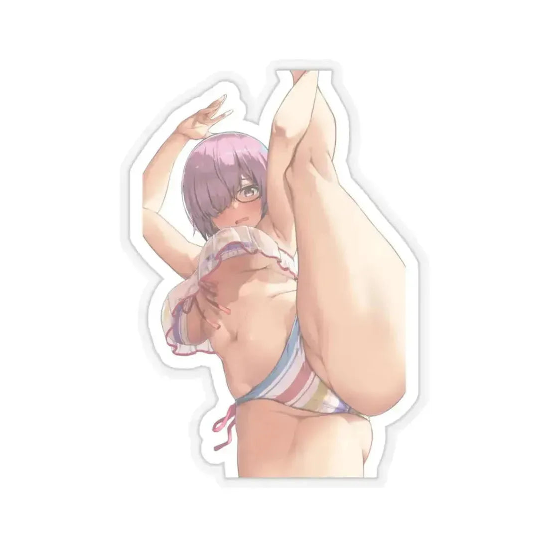 Fate Grand Order Mash Kyrielight Shielder 6 (Anime/Ecchi) STICKER Vinyl Kiss-Cut Decal 6 Inch Transparent - The Sticker Space