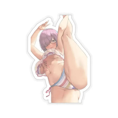 Fate Grand Order Mash Kyrielight Shielder 6 (Anime/Ecchi) STICKER Vinyl Kiss-Cut Decal 6 Inch Transparent - The Sticker Space