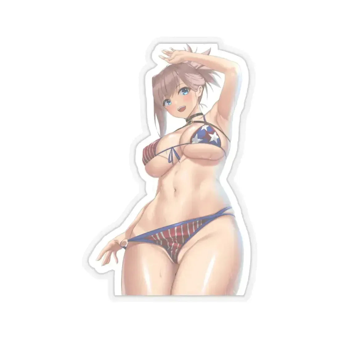 Fate Grand Order Miyamoto Musashi Saber 2 (Anime/Ecchi) STICKER Vinyl Kiss-Cut Decal 6 Inch Transparent - The Sticker Space