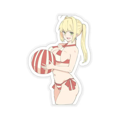 Fate Grand Order Nero Claudius 3 (Anime/Ecchi) STICKER Vinyl Kiss-Cut Decal 2 Inch Transparent - The Sticker Space