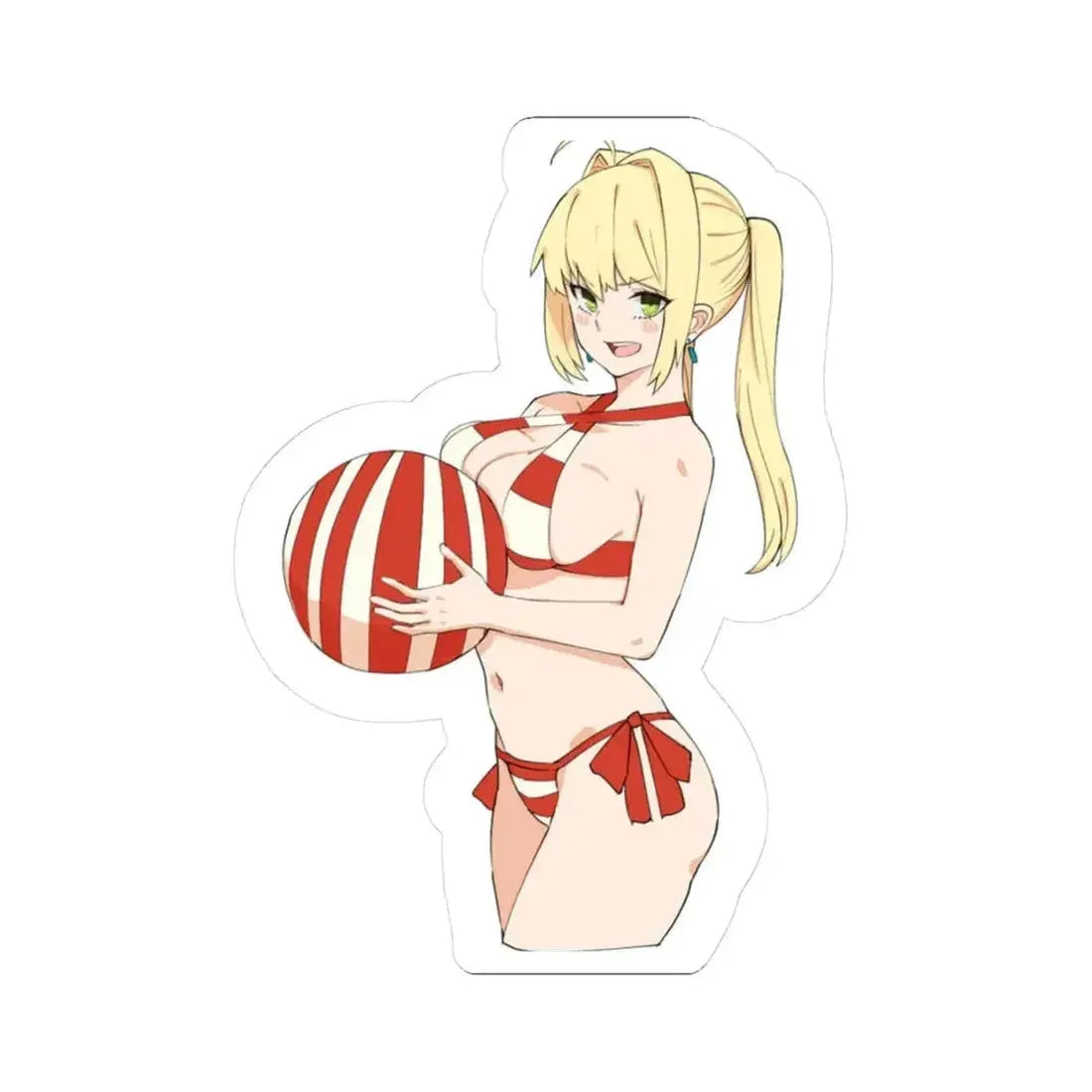 Fate Grand Order Nero Claudius 3 (Anime/Ecchi) STICKER Vinyl Kiss-Cut Decal 4 Inch White - The Sticker Space