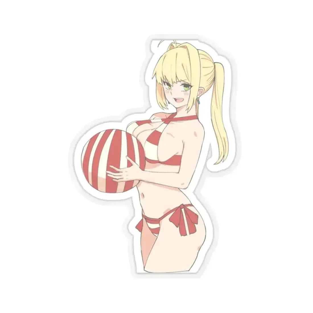 Fate Grand Order Nero Claudius 3 (Anime/Ecchi) STICKER Vinyl Kiss-Cut Decal 6 Inch Transparent - The Sticker Space