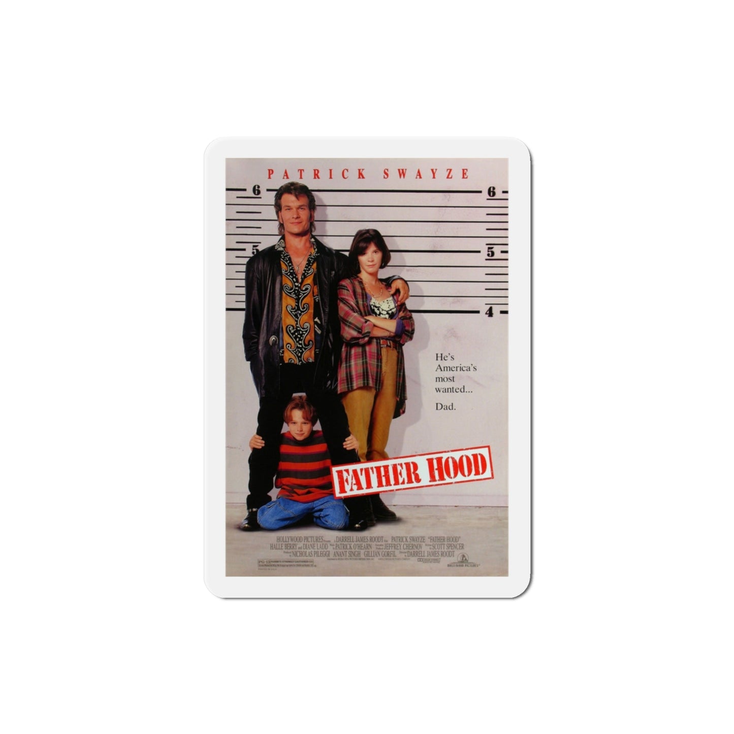 Father Hood 1993 Movie Poster Die-Cut Magnet-3" x 3"-The Sticker Space