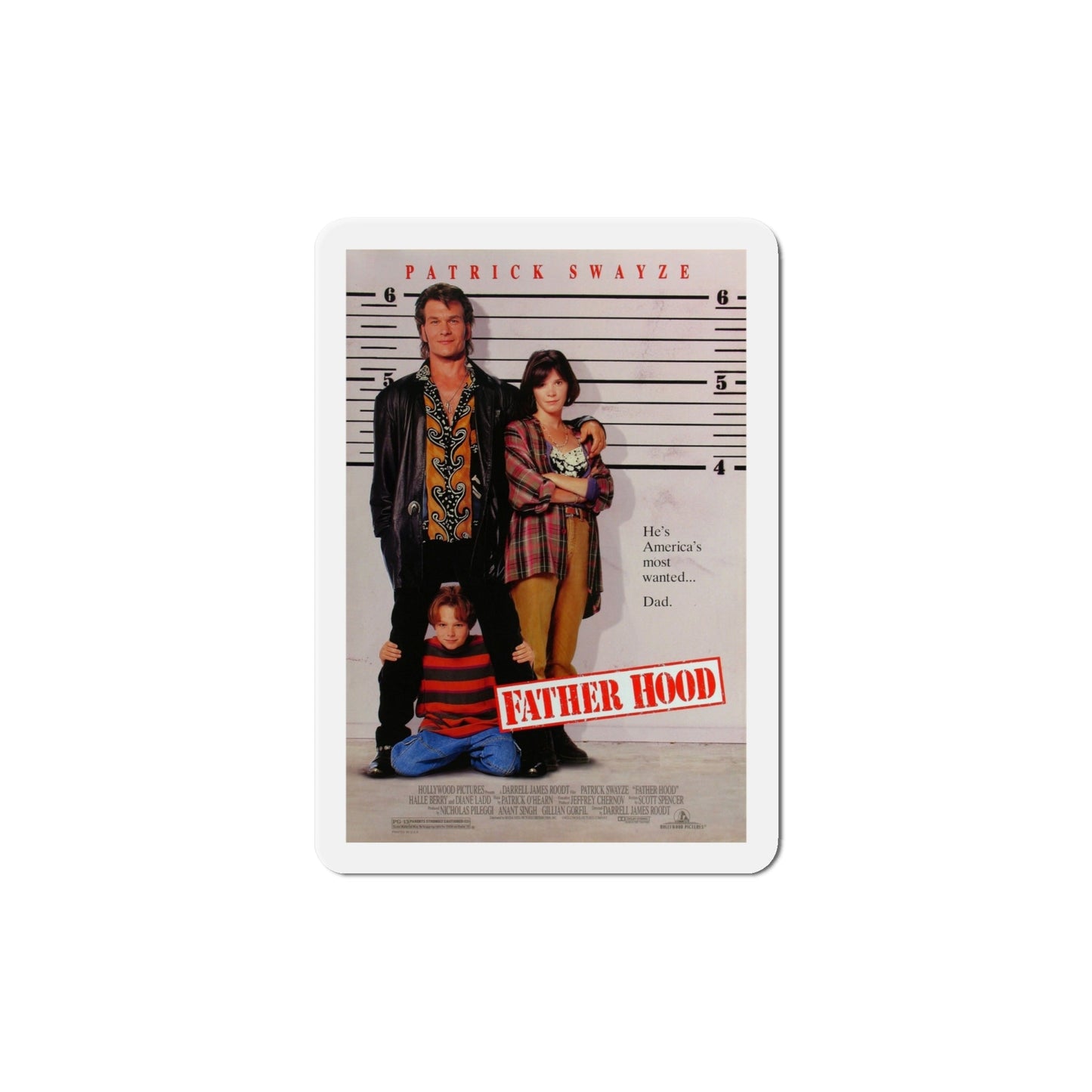 Father Hood 1993 Movie Poster Die-Cut Magnet-6 Inch-The Sticker Space