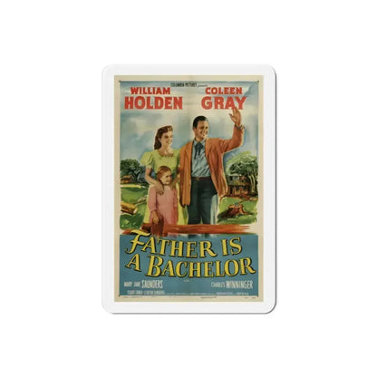 Father Is a Bachelor 1950 Movie Poster Refrigerator Magnet 2 Inch - The Sticker Space