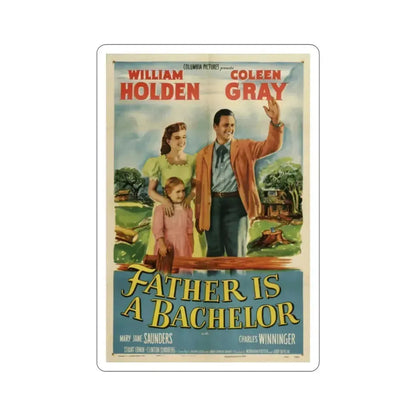 Father Is a Bachelor 1950 Movie Poster STICKER Vinyl Die-Cut Decal 2 Inch - The Sticker Space