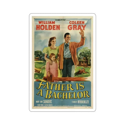 Father Is a Bachelor 1950 Movie Poster STICKER Vinyl Die-Cut Decal 3 Inch - The Sticker Space