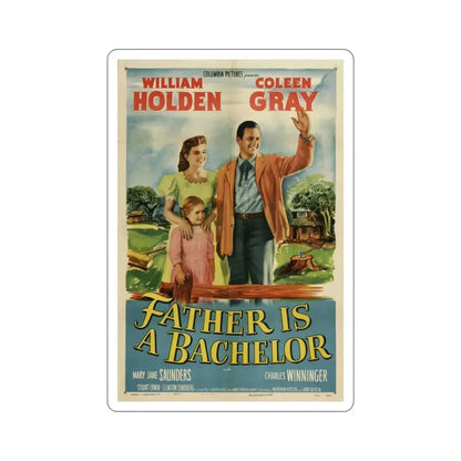 Father Is a Bachelor 1950 Movie Poster STICKER Vinyl Die-Cut Decal 4 Inch - The Sticker Space