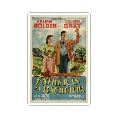 Father Is a Bachelor 1950 Movie Poster STICKER Vinyl Die-Cut Decal 6 Inch - The Sticker Space