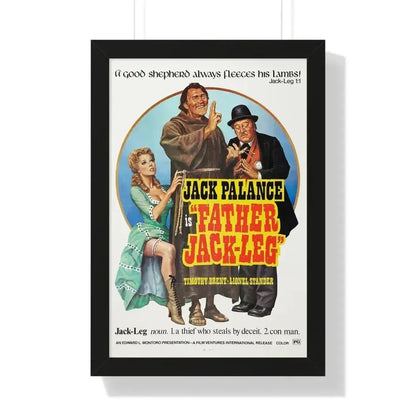 FATHER JACK-LEG 1972 - Framed Movie Poster 16″ x 24″ Black - The Sticker Space