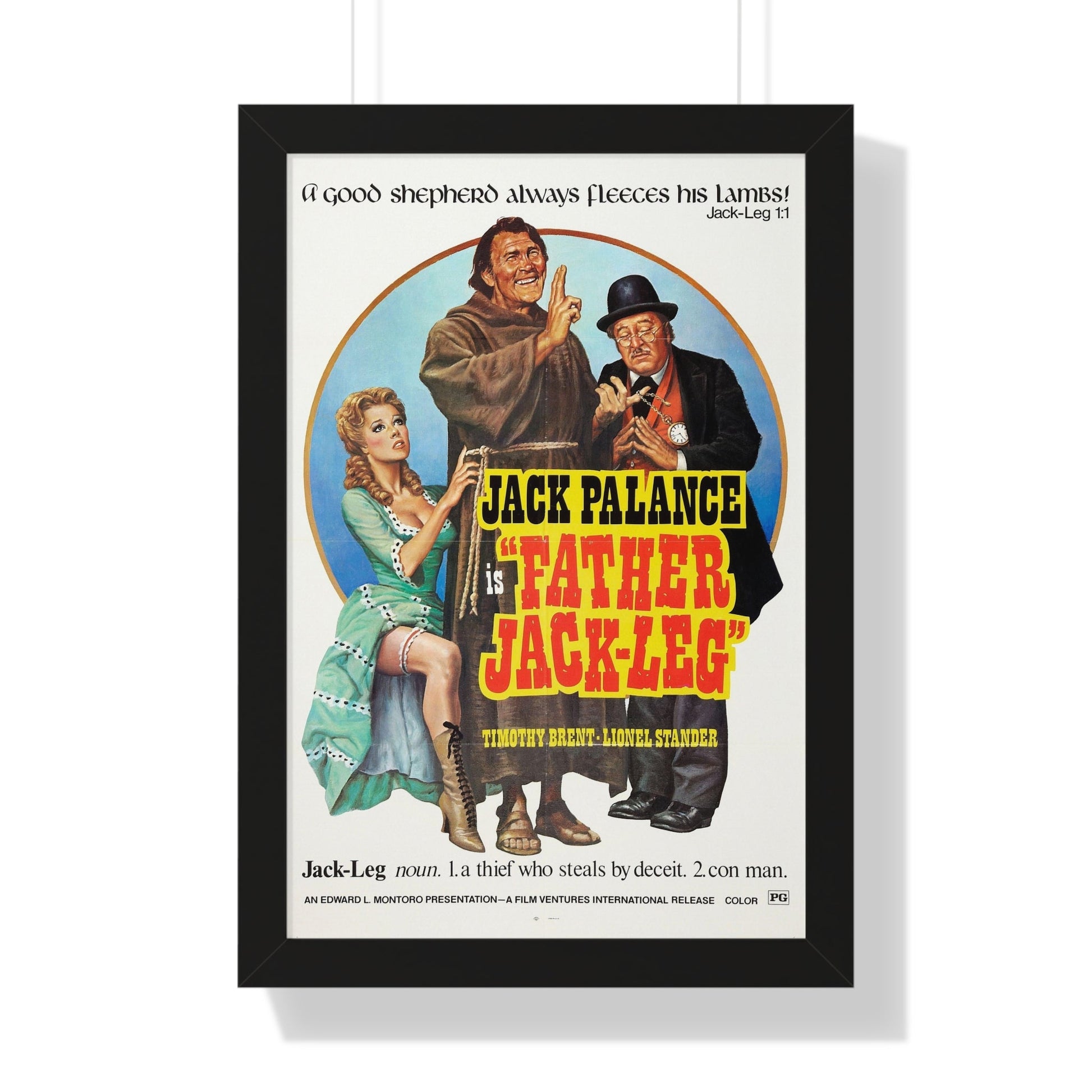 FATHER JACK-LEG 1972 - Framed Movie Poster-16″ x 24″-The Sticker Space