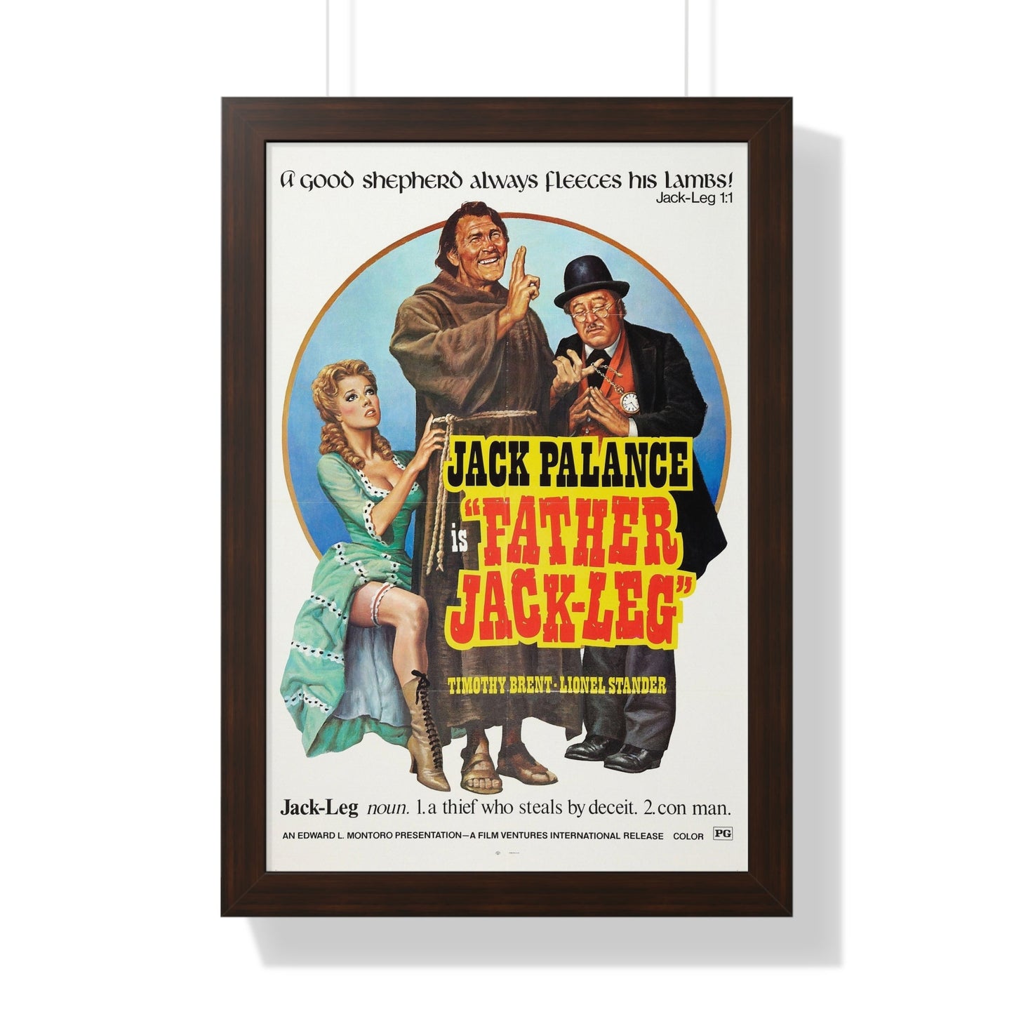 FATHER JACK-LEG 1972 - Framed Movie Poster-16″ x 24″-The Sticker Space