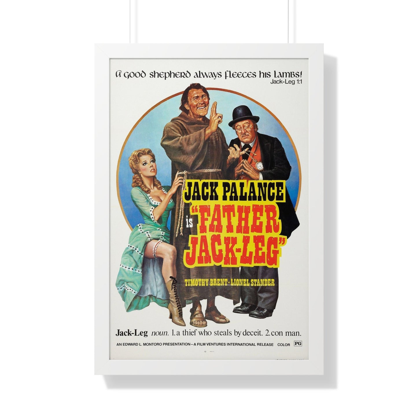 FATHER JACK-LEG 1972 - Framed Movie Poster-20" x 30"-The Sticker Space