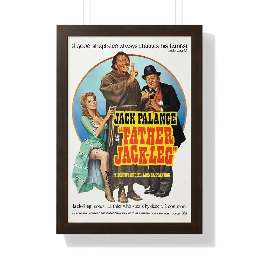 FATHER JACK-LEG 1972 - Framed Movie Poster - The Sticker Space