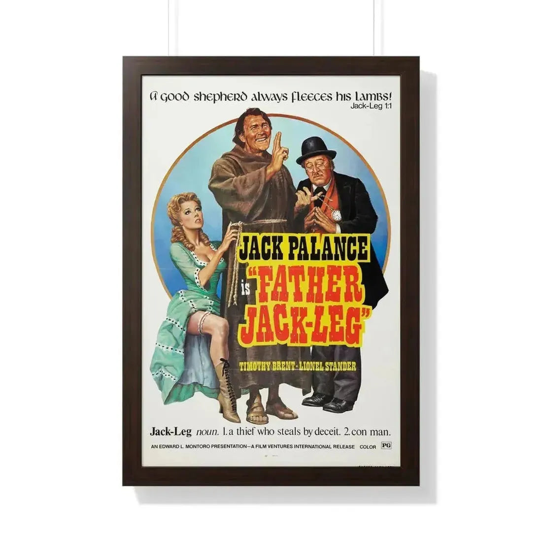 FATHER JACK-LEG 1972 - Framed Movie Poster - The Sticker Space