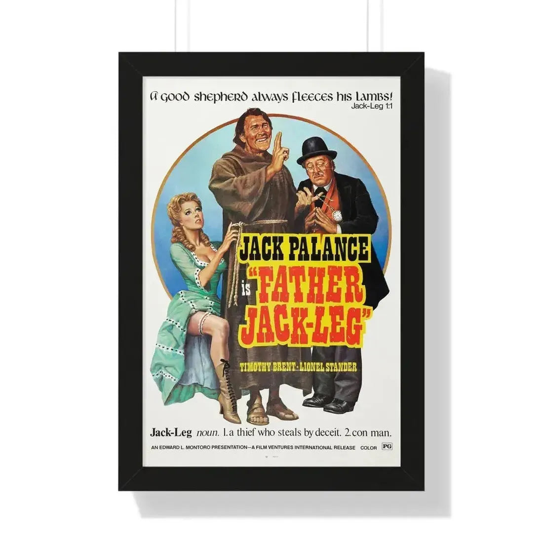 FATHER JACK-LEG 1972 - Framed Movie Poster - The Sticker Space