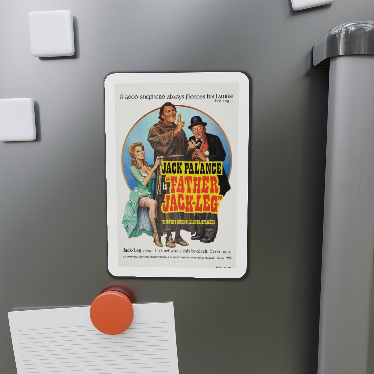 FATHER JACK-LEG 1972 Movie Poster - Die-Cut Magnet-The Sticker Space