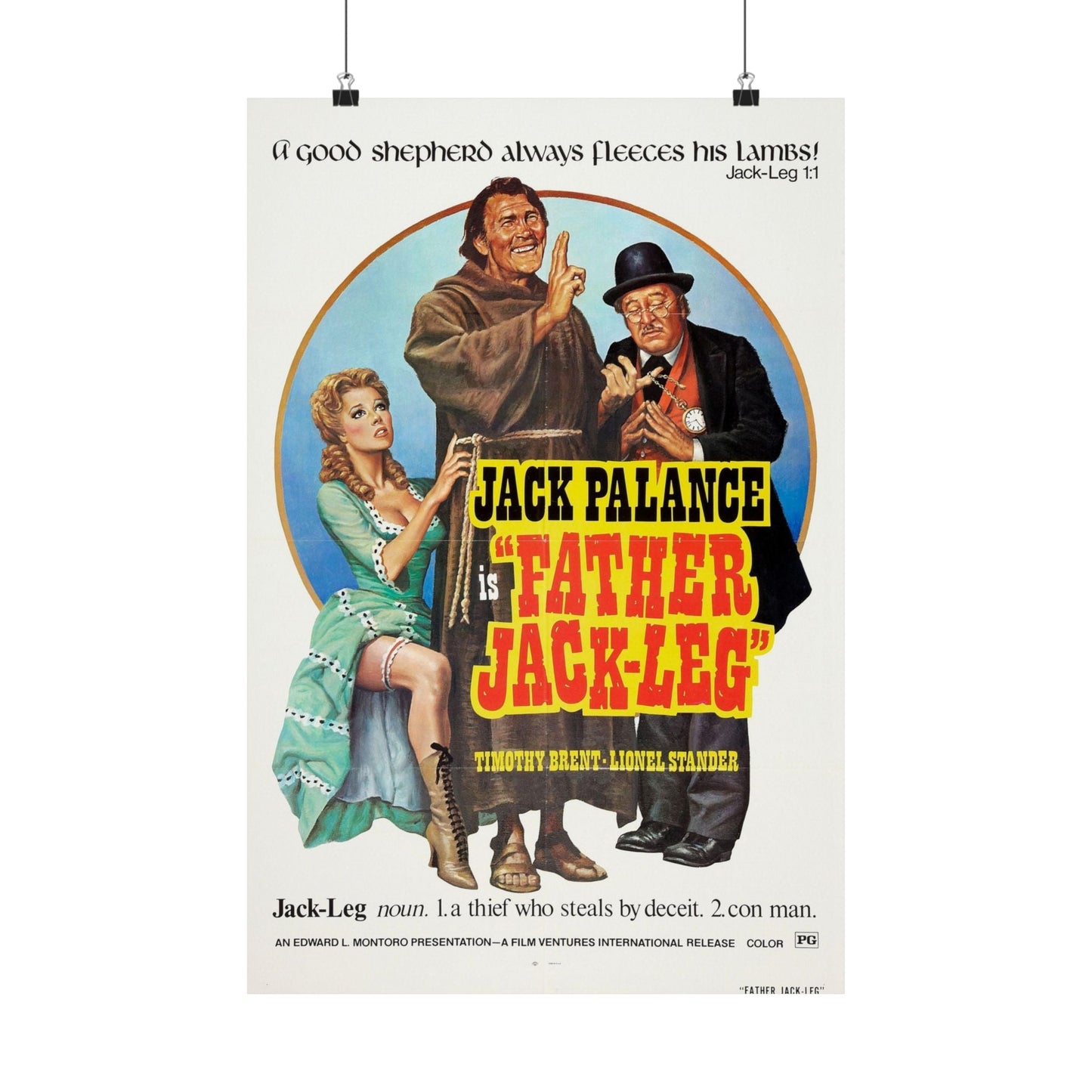 FATHER JACK-LEG 1972 - Paper Movie Poster-16″ x 24″-The Sticker Space