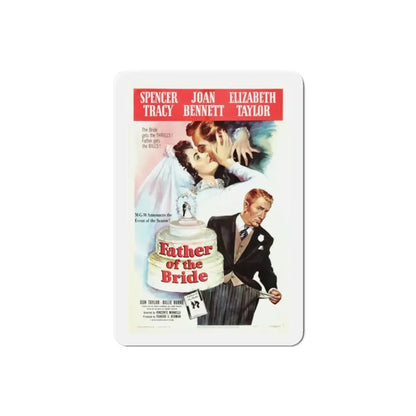 Father of the Bride 1950 Movie Poster Refrigerator Magnet - The Sticker Space