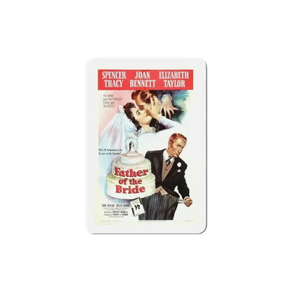 Father of the Bride 1950 Movie Poster Refrigerator Magnet - The Sticker Space