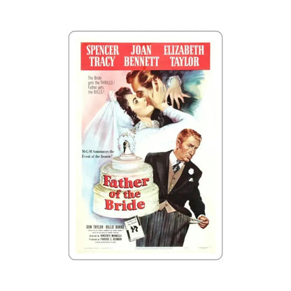 Father of the Bride 1950 Movie Poster STICKER Vinyl Die-Cut Decal 2 Inch - The Sticker Space