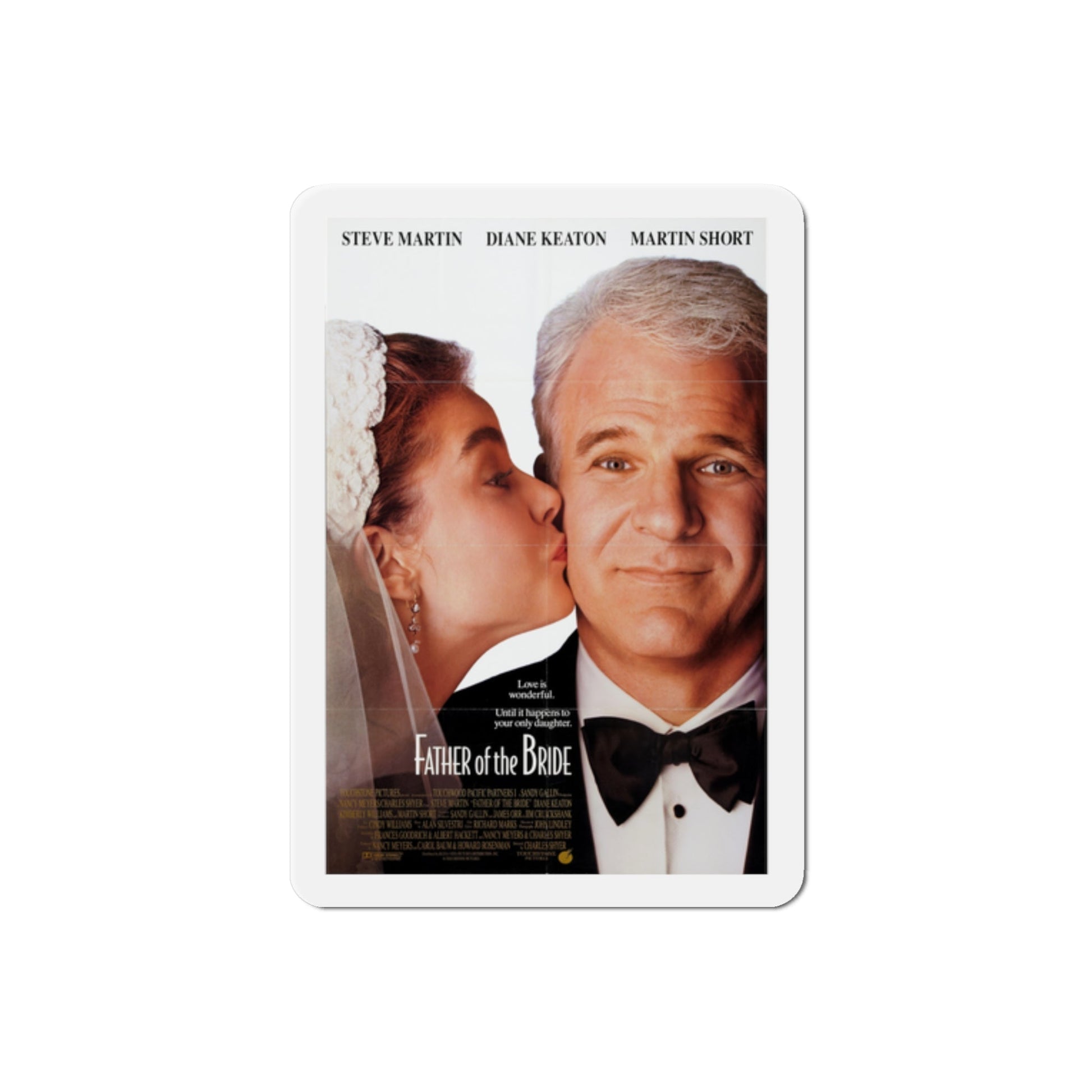 Father of the Bride 1991 Movie Poster Die-Cut Magnet-2" x 2"-The Sticker Space