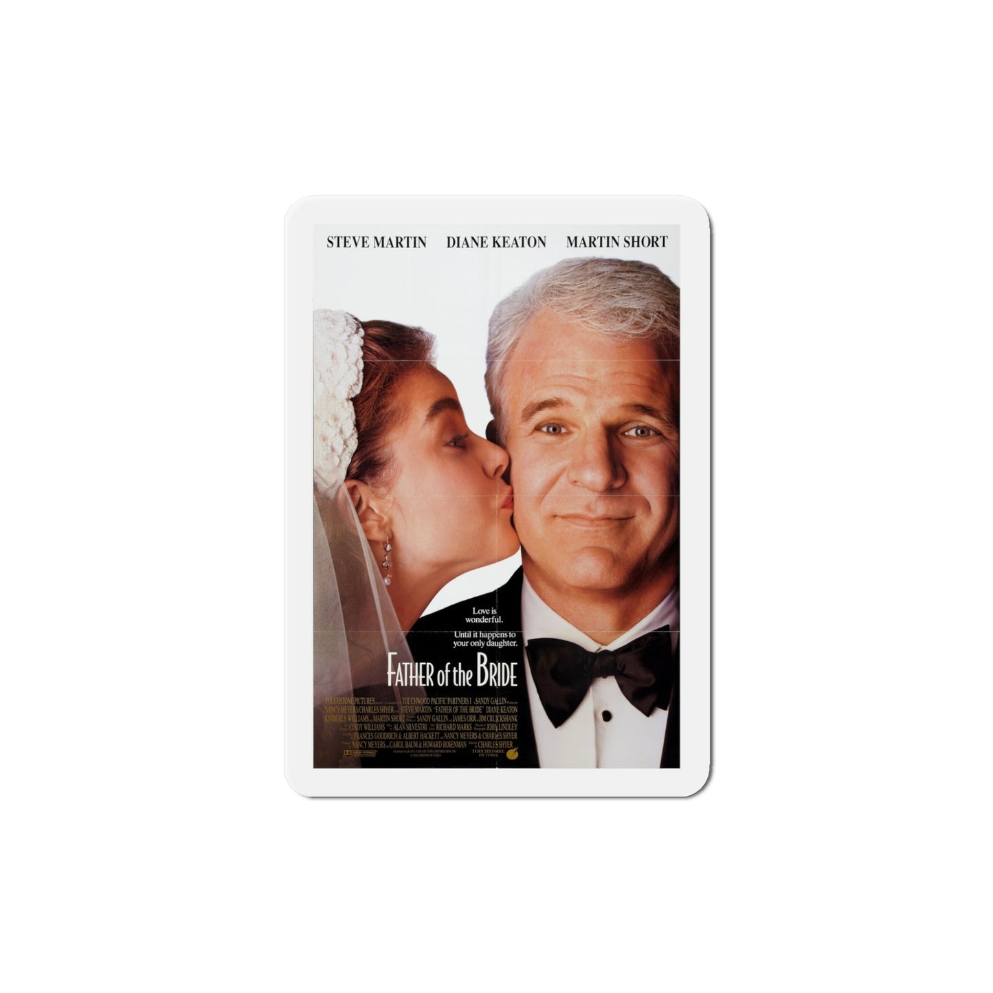 Father of the Bride 1991 Movie Poster Die-Cut Magnet-5" x 5"-The Sticker Space