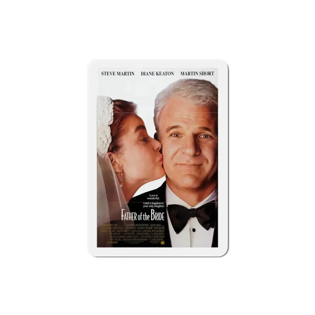 Father of the Bride 1991 Movie Poster Refrigerator Magnet 3 Inch - The Sticker Space