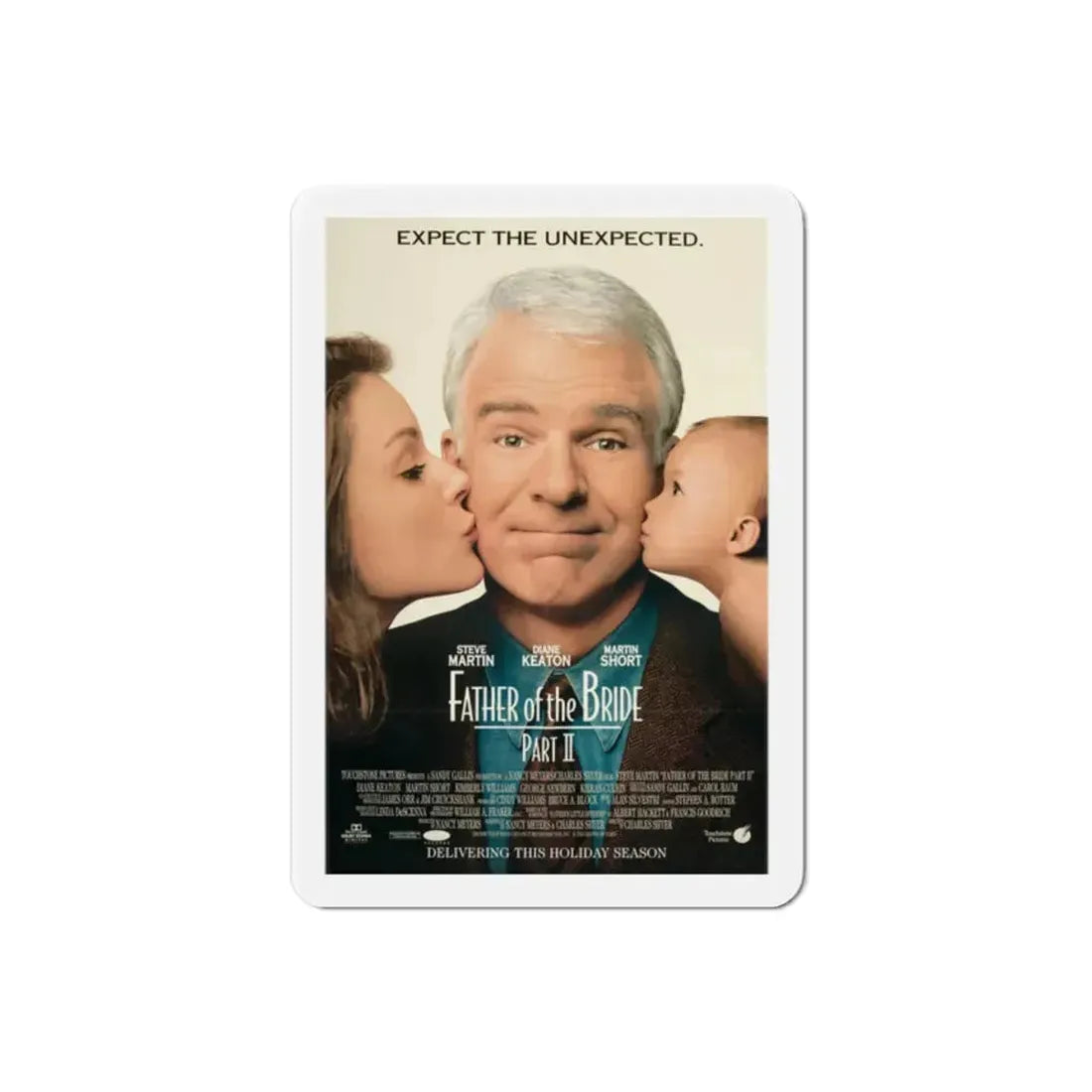 Father Of The Bride Part II 1995 Movie Poster Refrigerator Magnet 2 Inch - The Sticker Space