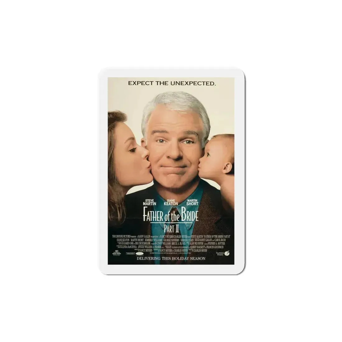 Father Of The Bride Part II 1995 Movie Poster Refrigerator Magnet 5 Inch - The Sticker Space