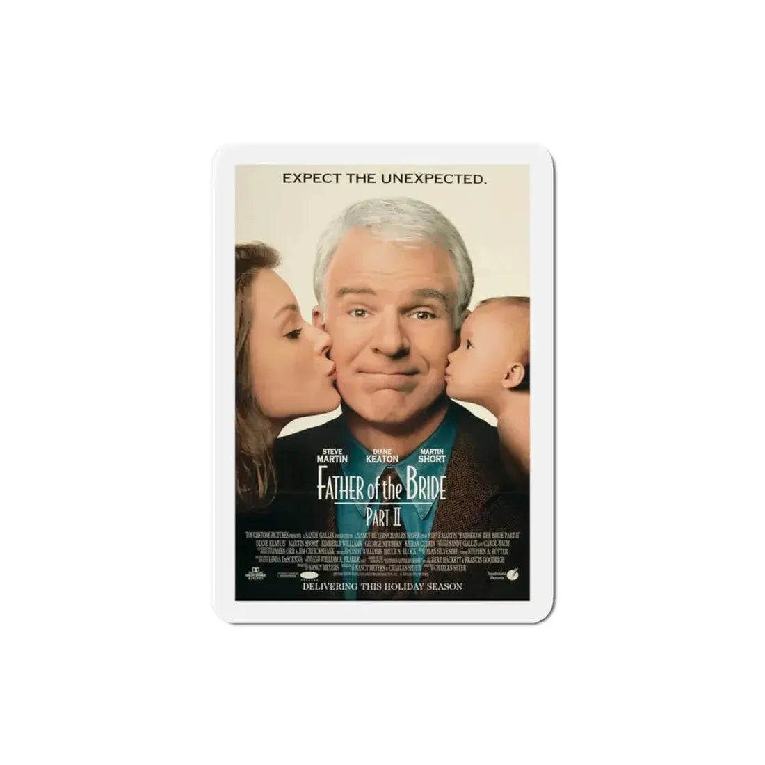 Father Of The Bride Part II 1995 Movie Poster Refrigerator Magnet - The Sticker Space