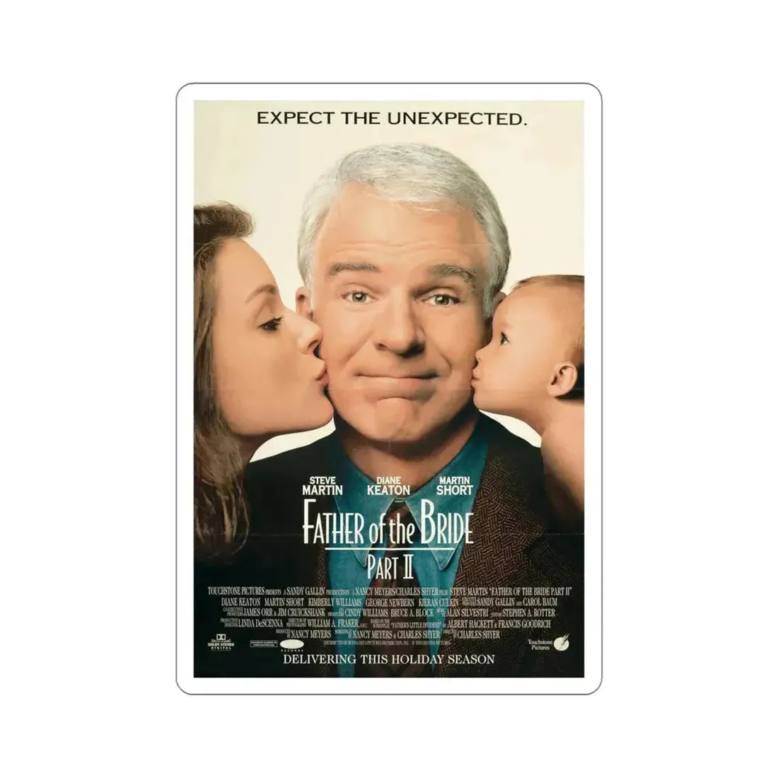 Father Of The Bride Part II 1995 Movie Poster STICKER Vinyl Die-Cut Decal 5 Inch - The Sticker Space