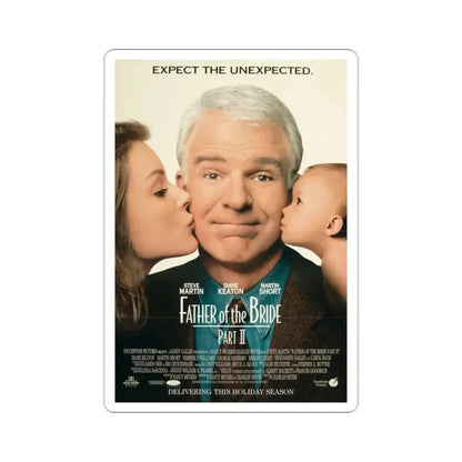 Father Of The Bride Part II 1995 Movie Poster STICKER Vinyl Die-Cut Decal - The Sticker Space