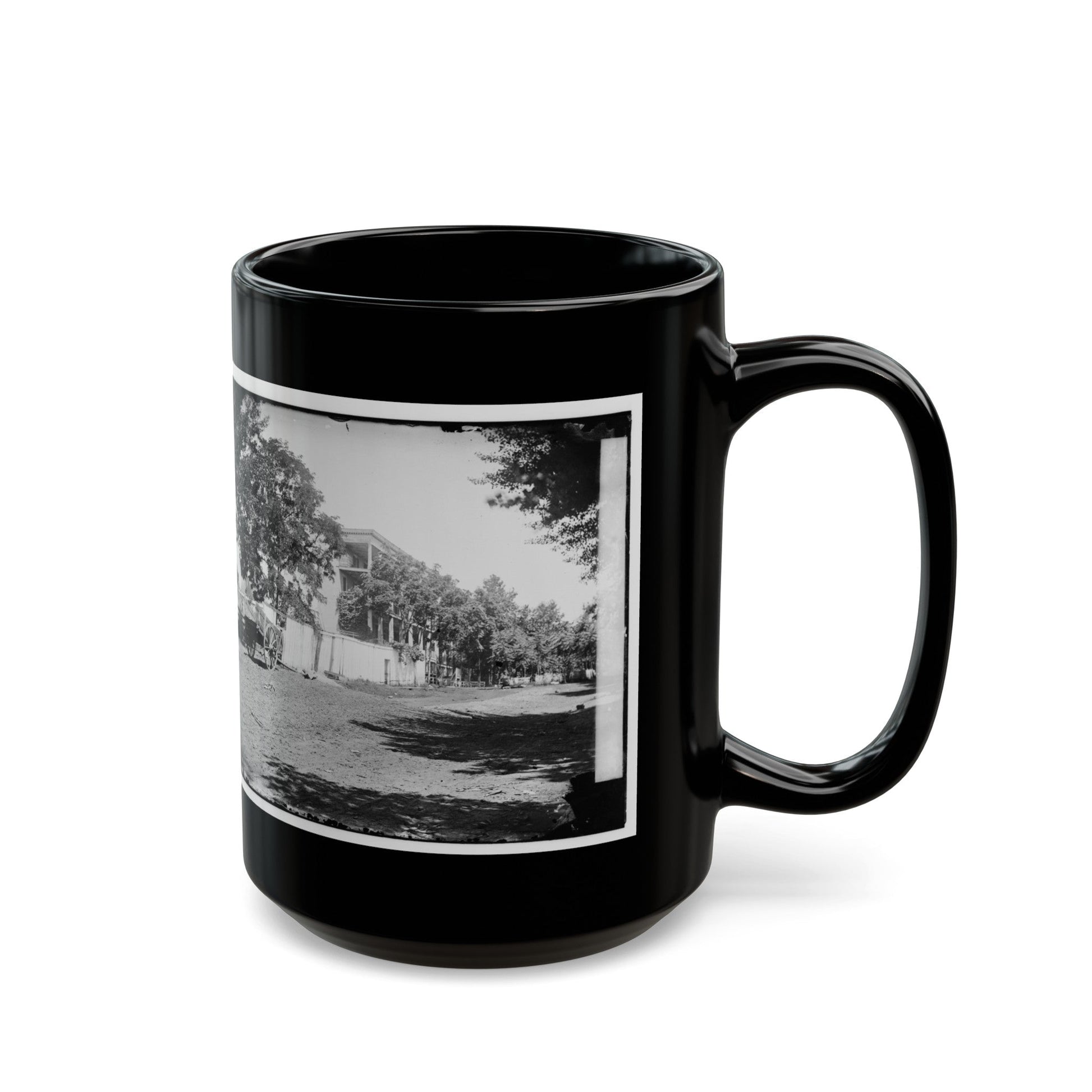 Fauquier Sulphur Springs, Va. Hotel (U.S. Civil War) Black Coffee Mug-The Sticker Space