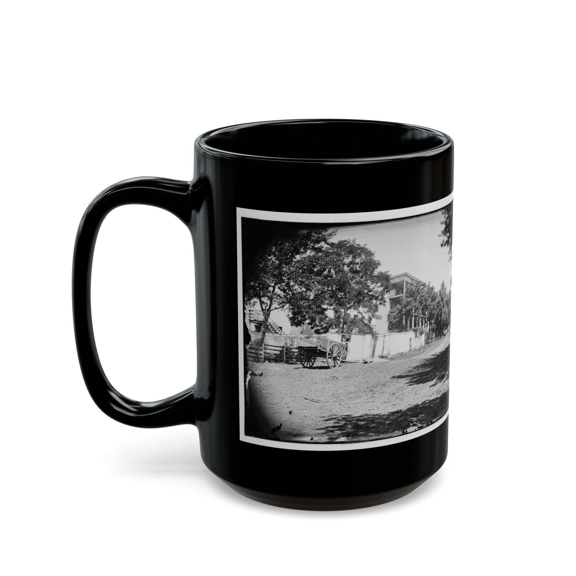 Fauquier Sulphur Springs, Va. Hotel (U.S. Civil War) Black Coffee Mug-The Sticker Space