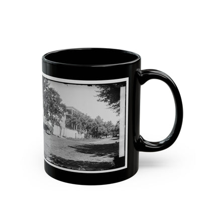 Fauquier Sulphur Springs, Va. Hotel (U.S. Civil War) Black Coffee Mug-The Sticker Space