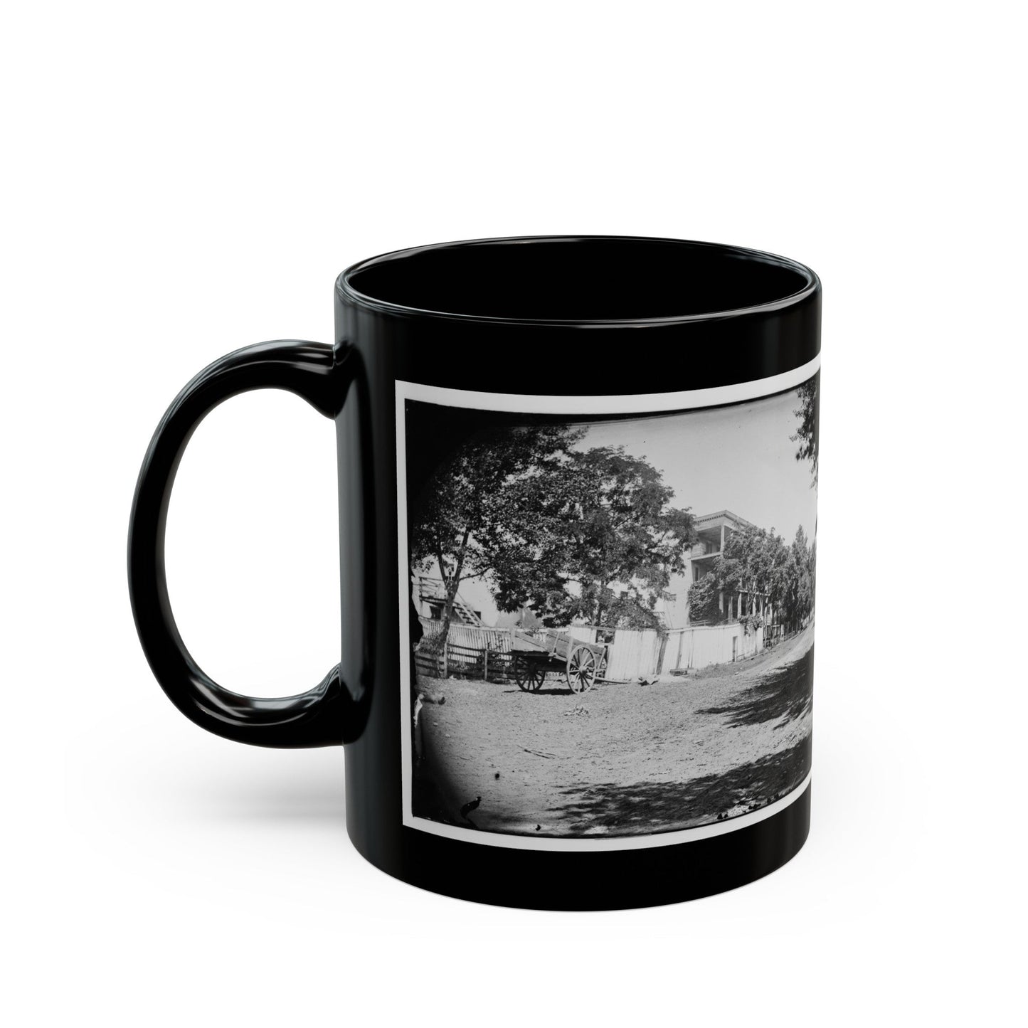 Fauquier Sulphur Springs, Va. Hotel (U.S. Civil War) Black Coffee Mug-The Sticker Space