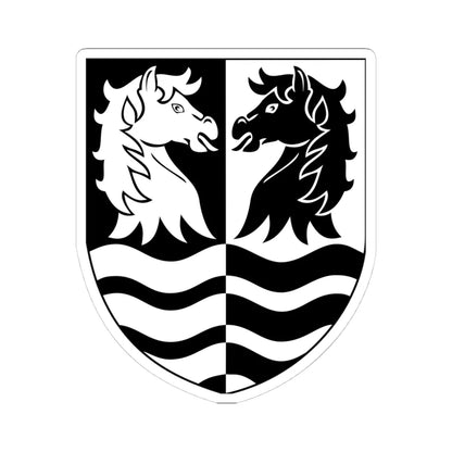 Faxe Kommune coa (Denmark) (Coat of Arms) STICKER Vinyl Kiss-Cut Decal 4 Inch White - The Sticker Space